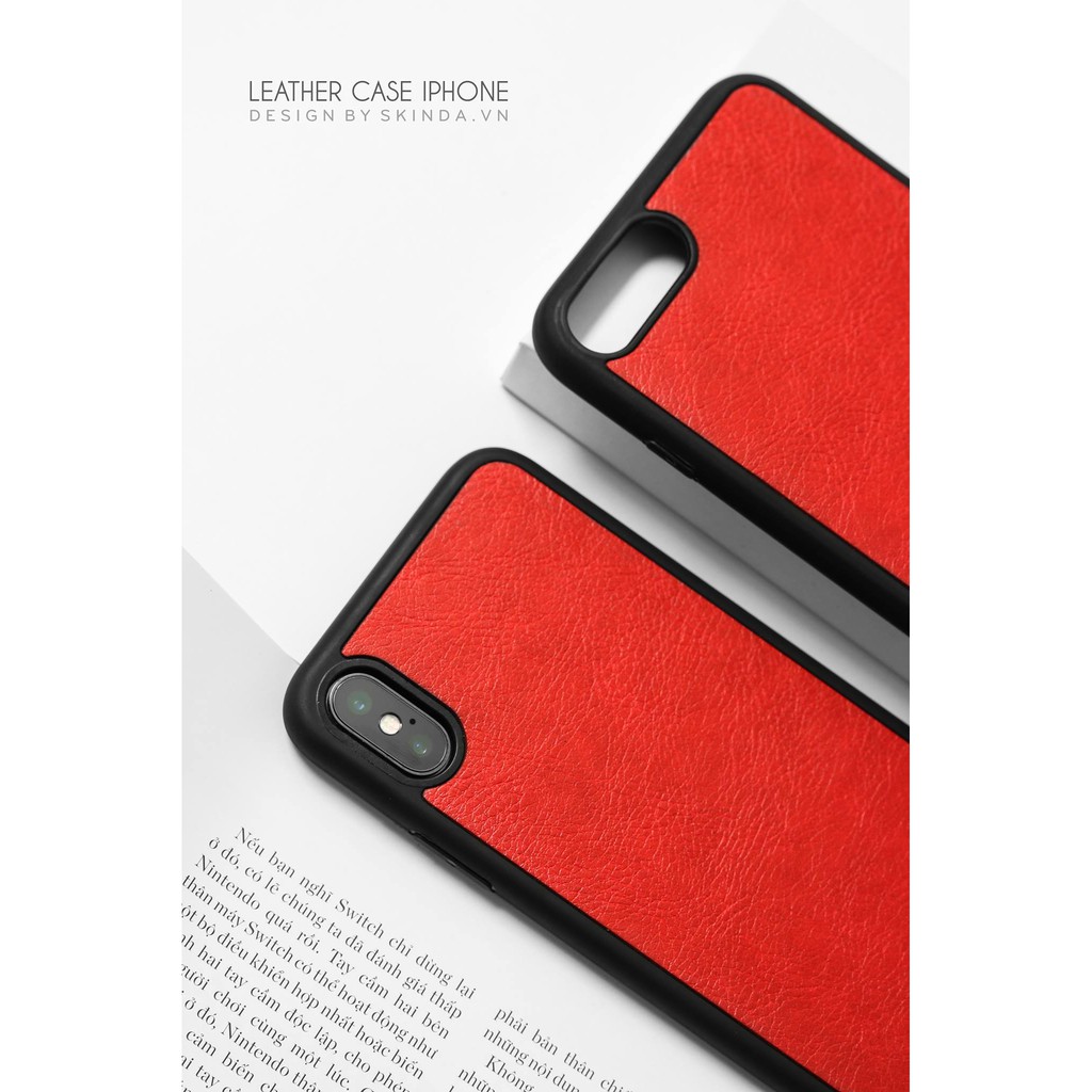 Ốp Da Đỏ Iphone