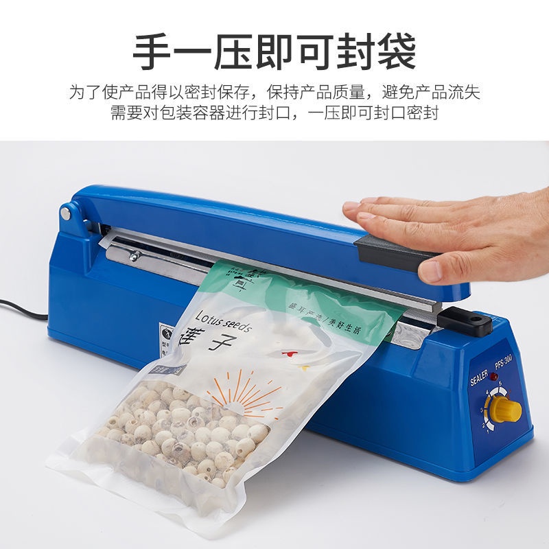 Máy hàn miệng túi cuộn túi nhựa PE kích thước 120/ 400mm bảo quản thực phẩm