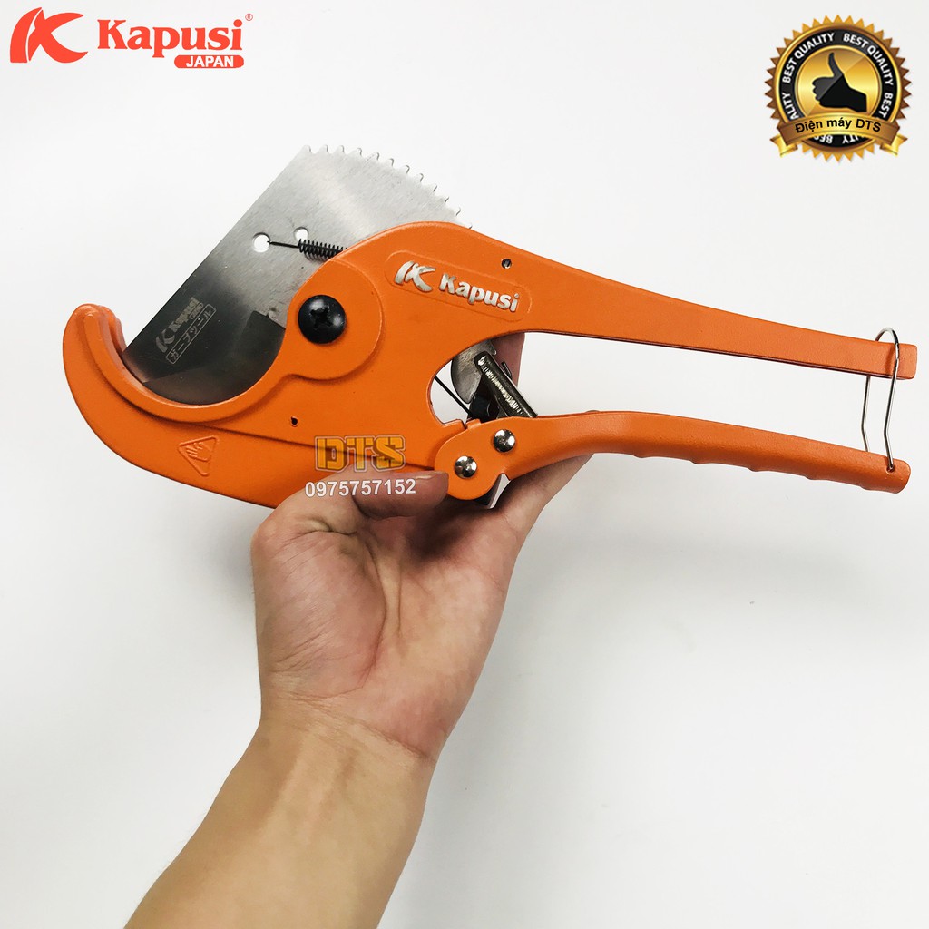 Kéo cắt ống nhựa Nhật PVC, PPR, PE, PU Kapusi JAPAN 63mm