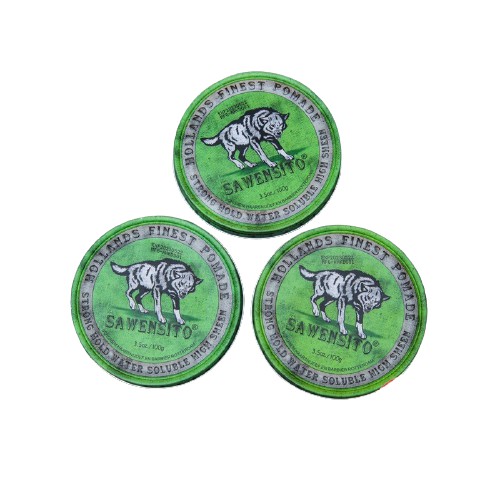 Sáp, Wax vuốt tóc SAWENSITO SÓI XANH GREEN 100gr tạo kiểu giữ nếp cho tóc. HÀNG CHÍNH HÃNG