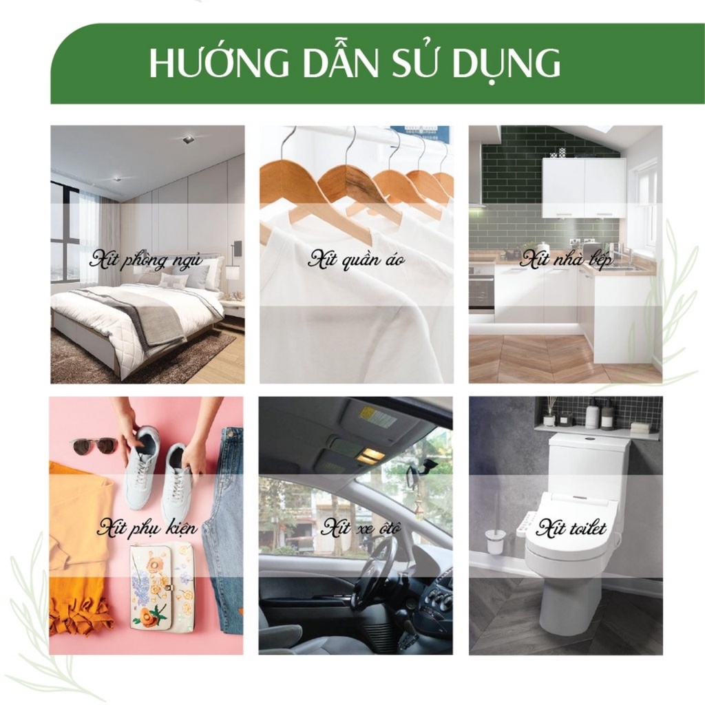 Bình xịt phòng tinh dầu sả chanh, bạc hà, quế, cam, tràm trà, oải hương giúp thơm phòng, định tâm, khử mùi 250ml An An