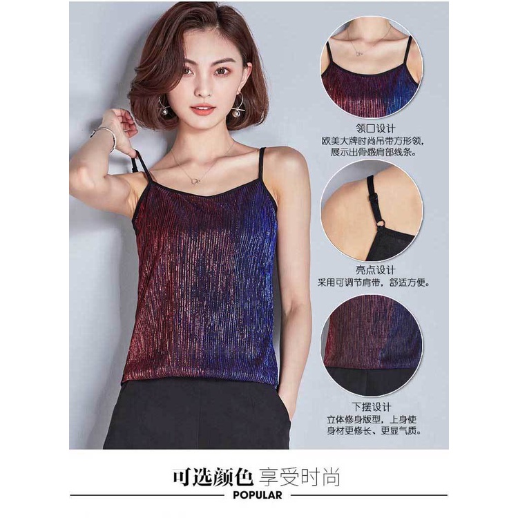 Áo tank top Không Tay Dáng Ôm Gợi Cảm Thời Trang Mùa Hè Cho Nữ