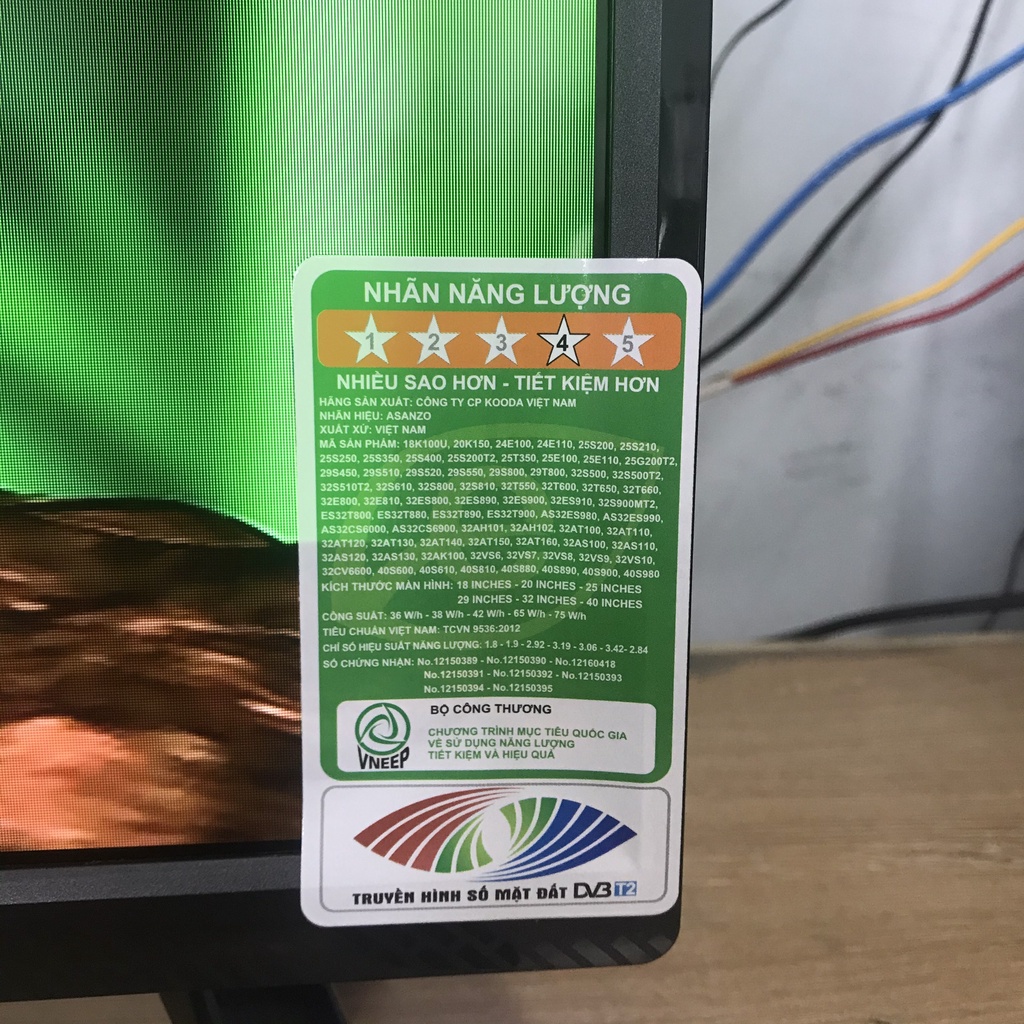 Tivi Led Asanzo 25 Inch Màn HD 720P Model 25S200T2N Nguồn 12V Bảo Hành 24 Tháng