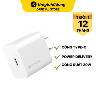 Adapter Sạc Type C PD 20W Mophie Trắng