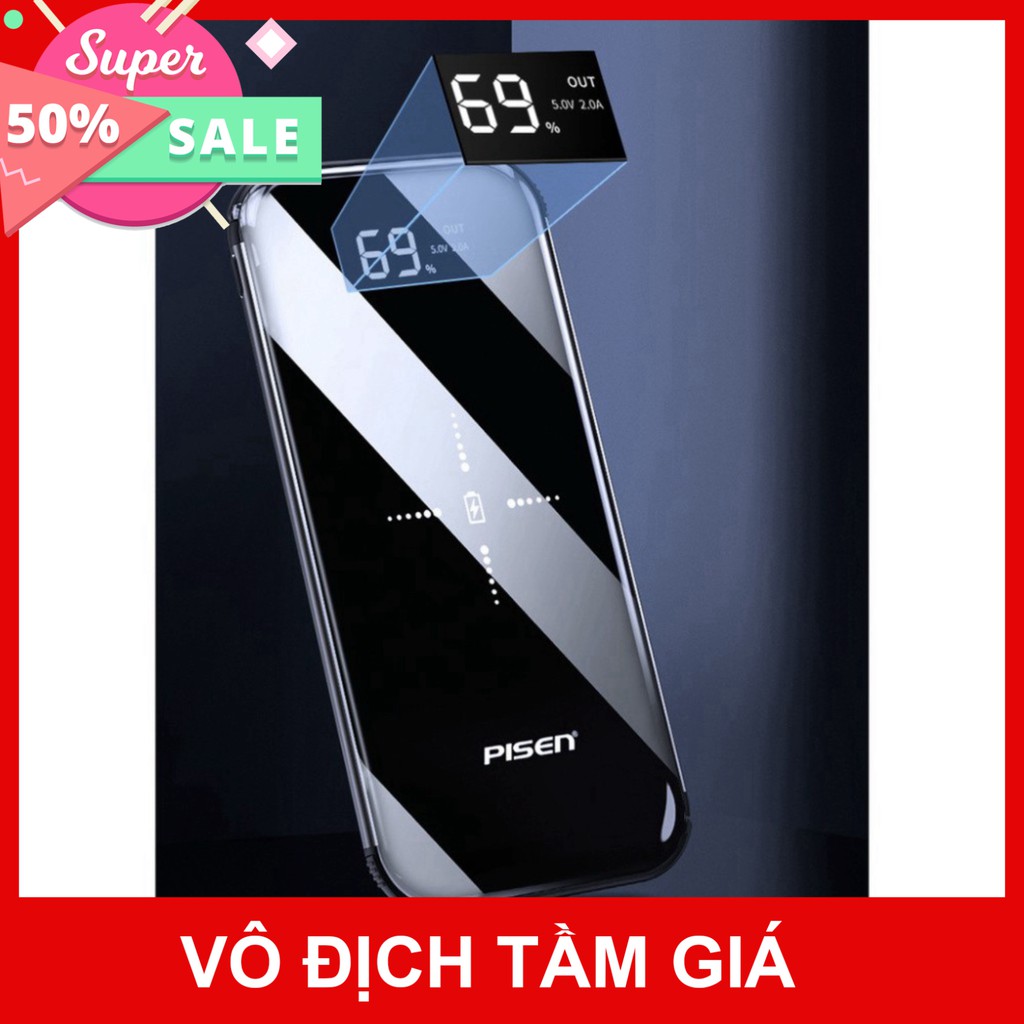 SALE KỊCH SÀN (SIÊU PHẨM CAO CẤP - BẢN NÂNG CẤP) PIN SẠC KO DÂY, SẠC KHÔNG DÂY IPHONE, SAMSUNG CHUẨN QI KIÊM SẠC DỰ PHÒN