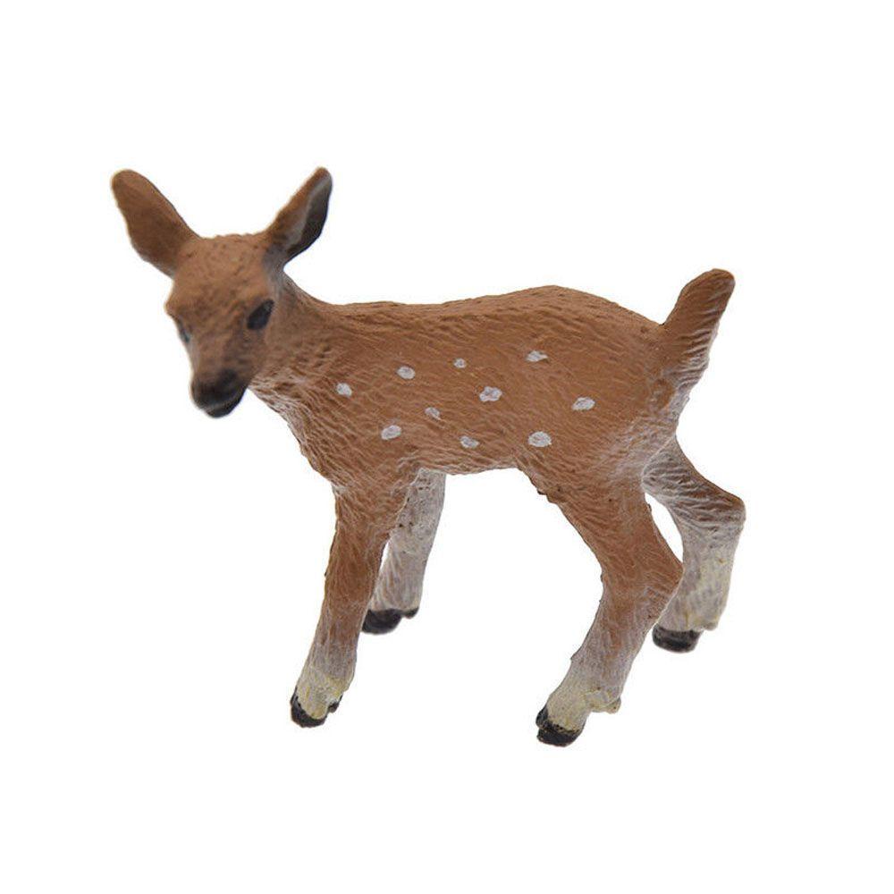 Mô Hình Hươu Cao Cổ Bằng Nhựa Màu Ngà Trang Trí Nhà Cửa