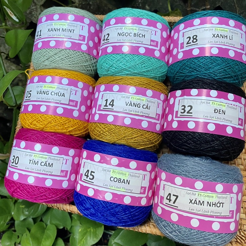 Sợi Hè TS COTTON Bóng Mềm Mại, Thích Hợp Móc Váy Áo Mùa Hè