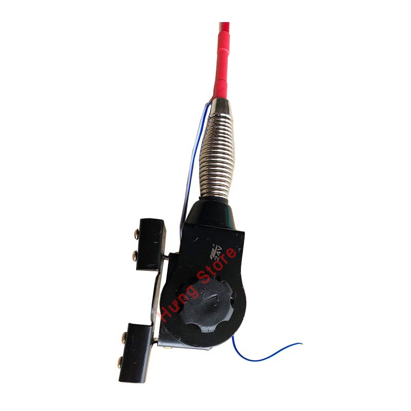 Râu ăng ten,Cần ăng ten trang trí cho xe đầu kéo,xe tải, 12V- 24V nháy đuổi , kẹp vè,chống nước dài 118cm