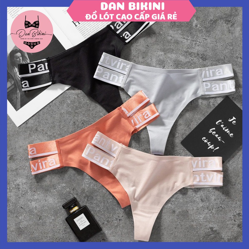Quần Lọt Khe Nữ ❤️FREESHIP❤️ Quần Lót Nữ Lọt khe cotton cao cấp hai dây viền chữ cá tính quyến rũ mã 5011