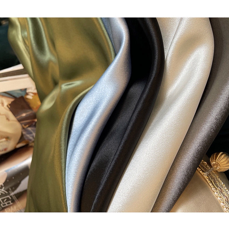 Đồ ngủ Hai Dây Dáng Chữ A Vải Satin Hở Lưng Gợi Cảm Cho Nữ