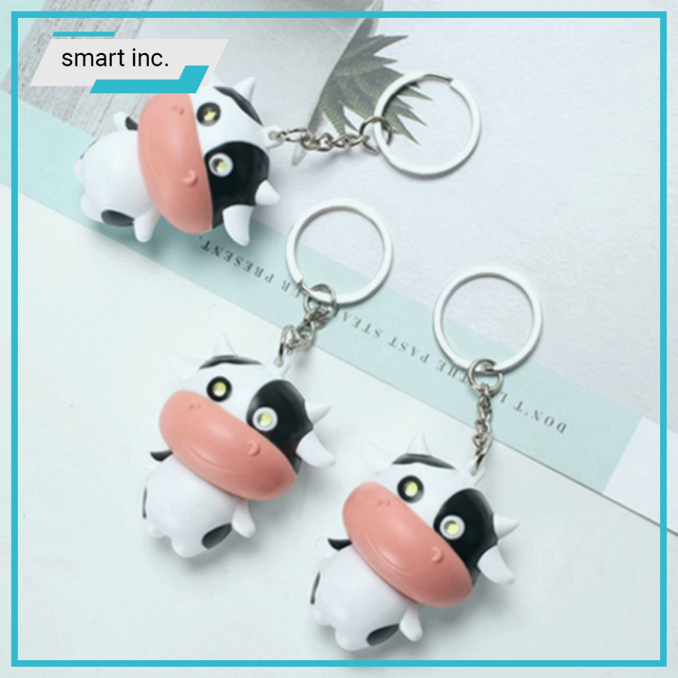 Móc Khóa Cặp Đôi Túi Xách 🌈FREESHIP🌈 Cute Mini Móc Khóa Treo Balo Hình Bò Sữa Móc Khóa Xe Máy Decor Trang Trí