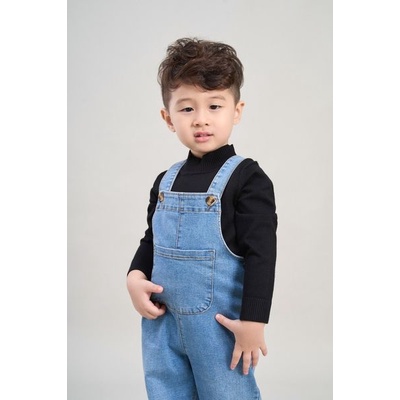 Quần Yếm Cho Bé Thương Hiệu YODY, Quần Jeans Baggy Dài Bé Trai Bé Gái Túi Bụng KID4294