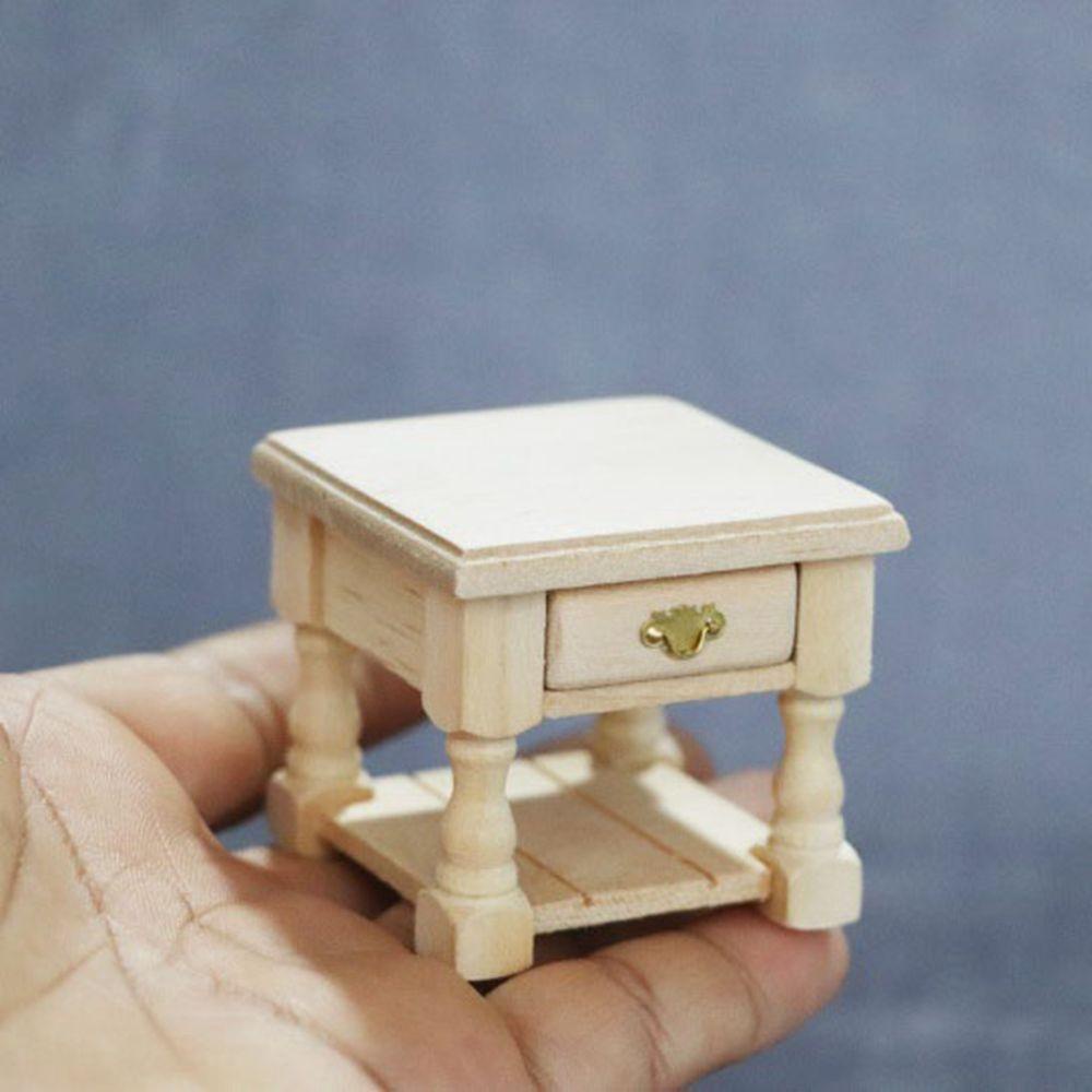 Bàn Gỗ Mini Tỉ Lệ 1: 12 Dùng Để Trang Trí Nhà Búp Bê