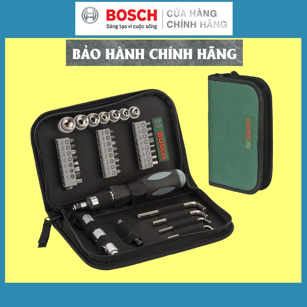 Bộ Tua Vít Đa Năng Bosch 38 Món, Bảo Hành Tại Các TTBH Toàn Quốc