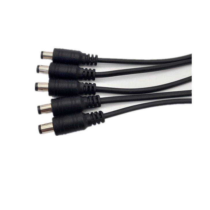 Dây nguồn DC jack 5.5x2.1mm , jack đực/cái tuỳ chọn.