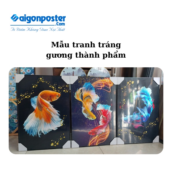 Tranh Treo Tường Tráng Gương Trang Trí Phong Cảnh Cánh Đồng Hoa Vàng Khổ Vuông SGP8422-02