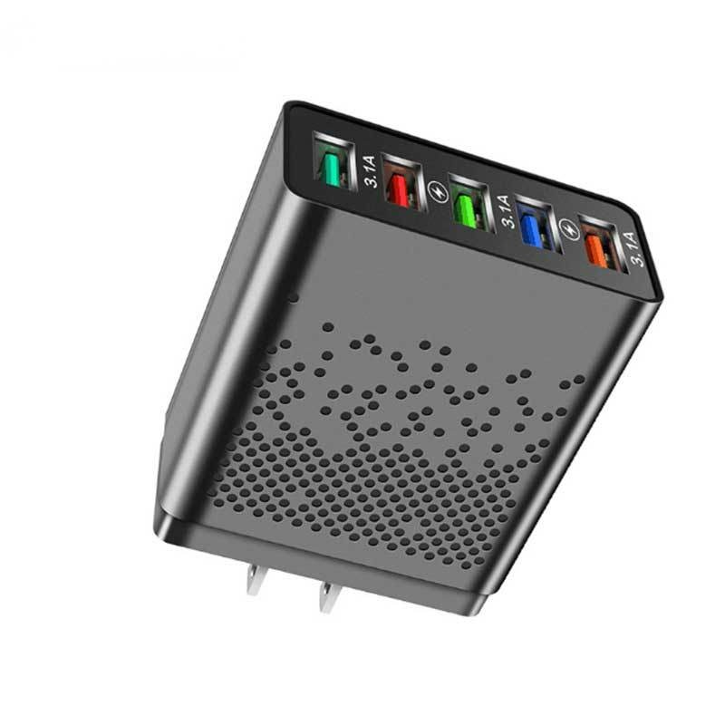 Củ Sạc Nhanh 5 Cổng USB QC3.0 Cho Điện Thoại Android