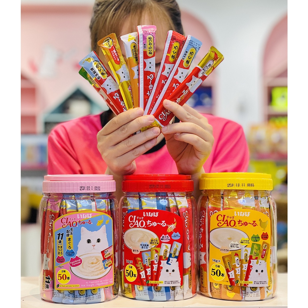 Súp Thưởng Mèo Ciao Churu Thái Lan Thanh 14gr