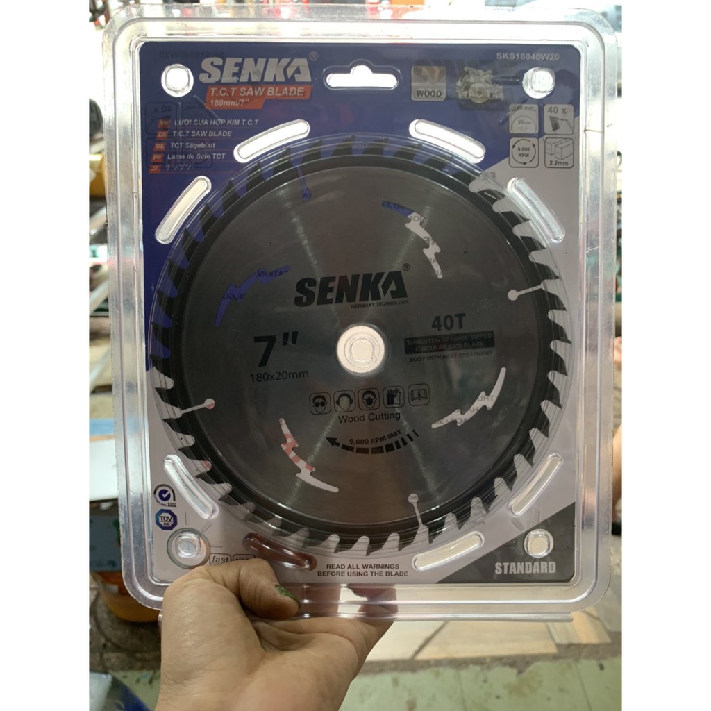 Lưỡi cưa hợp kim SENKA CẮT GỖ [CHỌN Ø105,125,160,180MM