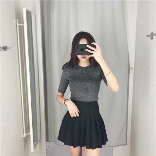 Váy xếp ly vải kaki