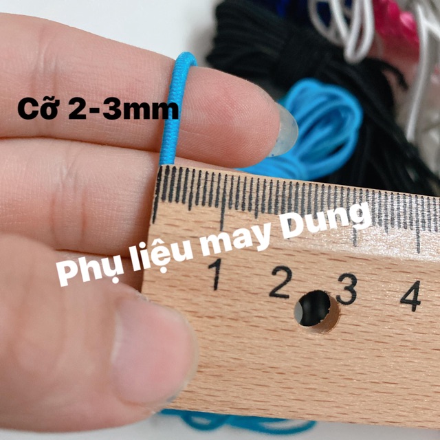 Thun đủ màu bảng 2-3mm(1bó 8-9m)