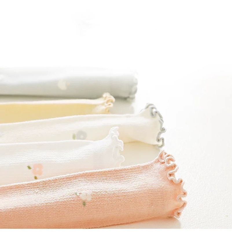 Vớ Lưới Dài Tới Gối In Hoa Phong Cách Công Chúa Dành Cho Bé Gái