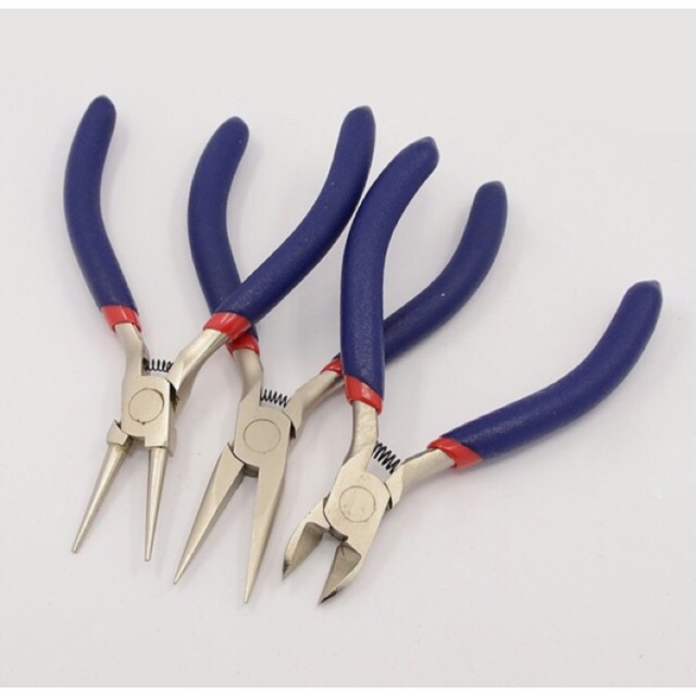 Set 3 kềm không gỉ cắt, uốn kẽm và làm trang sức chất lượng cao