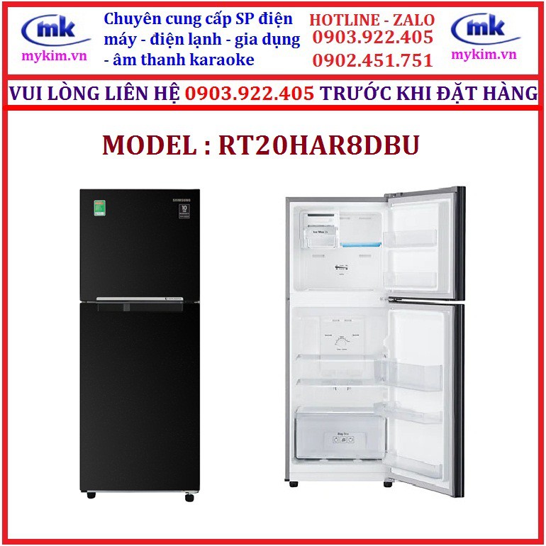 TỦ LẠNH SAMSUNG NVERTER 208 LÍT RT20HAR8DBU/SV , HÀNG CHÍNH HÃNG , HÀNG MỚI 100%