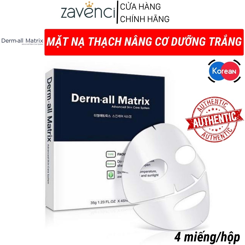 Mặt nạ Derm All Matrix Facial Dermal Care Mask nâng cơ dưỡng da 35g - ZAVENCI Official