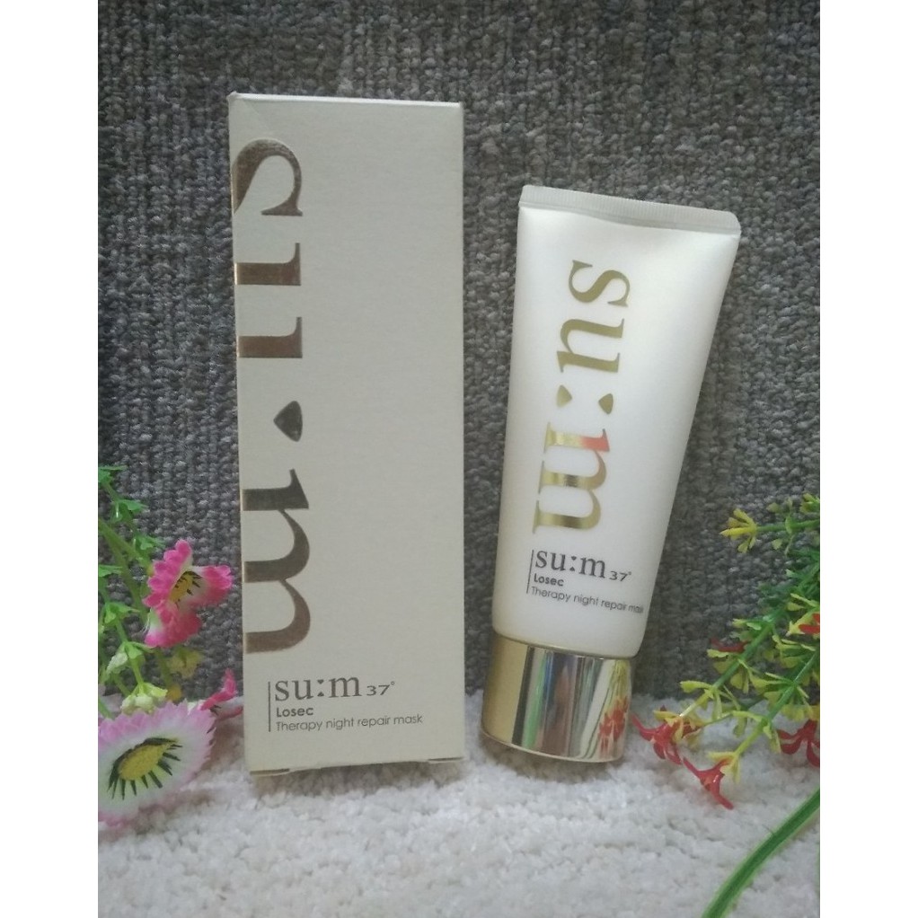Sum37 Mặt nạ ngủ siêu phục hồi da hộp 100ml rất tiết kiệm