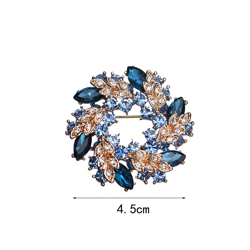 Ghim Cài Áo Hình Hoa Đính Đá Pha Lê Lấp Lánh Sang Trọng Sáng Tạo Thời Trang Cho Nữ