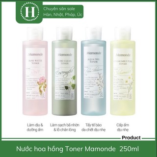 Nước hoa hồng Toner Mamonde  250ml (Mẫu mới nhất)