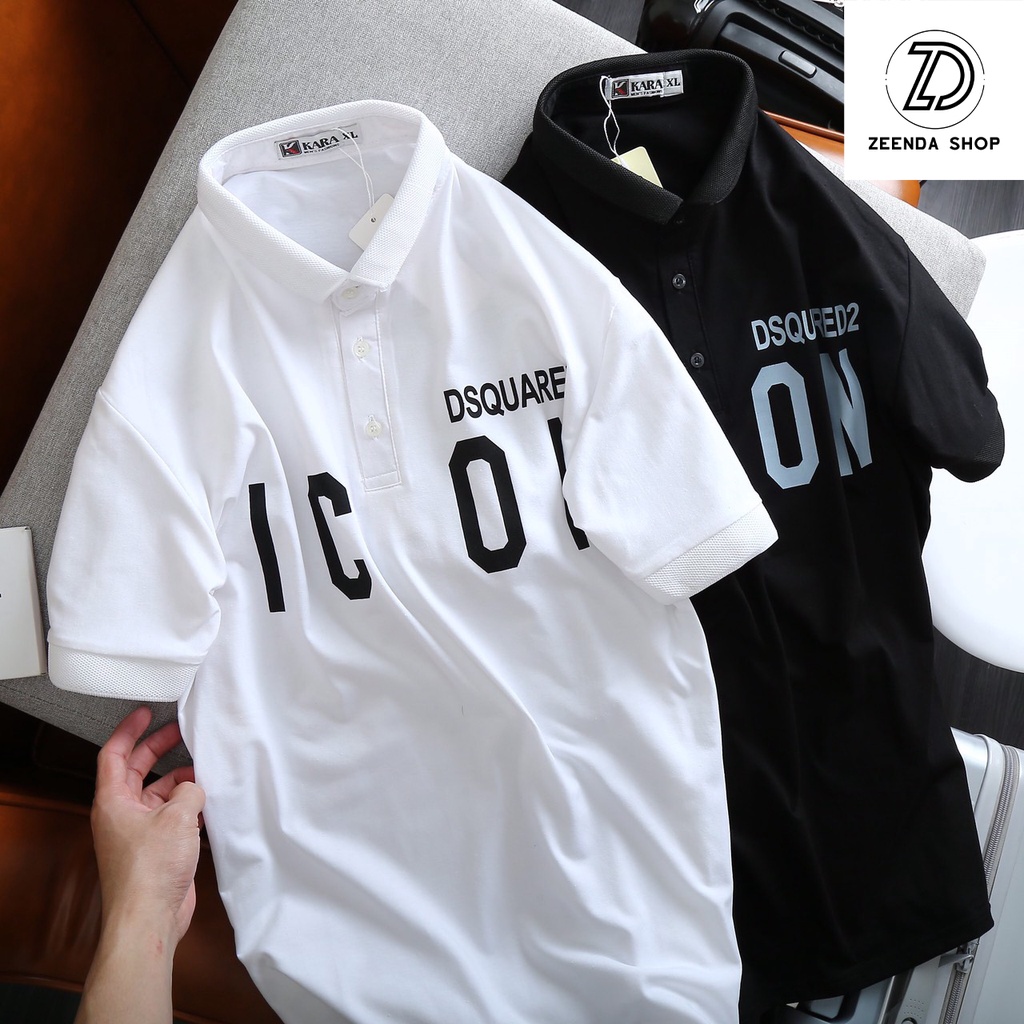 SALE Áo Polo Đôi Nam Nữ Unisex Hoko ICON DSQ2 vải Thun Cotton co giãn cao cấp dệt bo lưới chuẩn form cổ bẻ tay ngắn