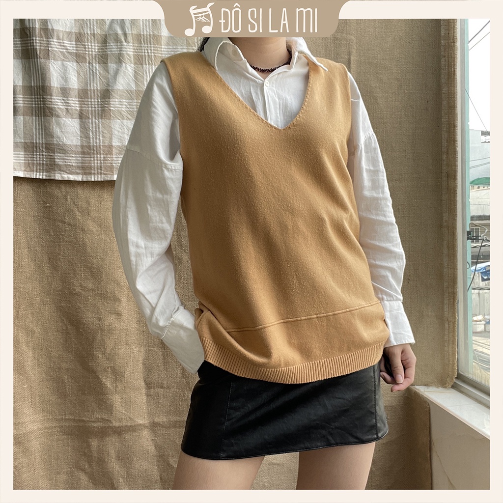 Áo Gile Len Cam Pastel Vintage | Secondhand | Đô Si La Mi | DD43 |