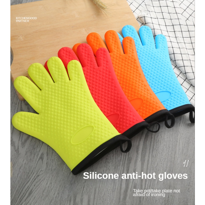 1 Găng Tay silicone Chống Bỏng Chịu Nhiệt Độ Cao Tiện Dụng