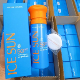 Kem chống nắng nature republic ice puff sun spf50+ pa +++