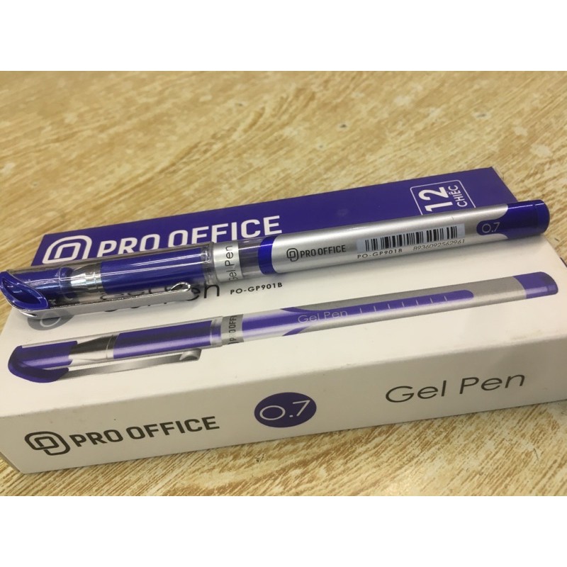Bút PRO OFFICE Gel Pen 0,7mm PO-GP901B 1hộp/12c