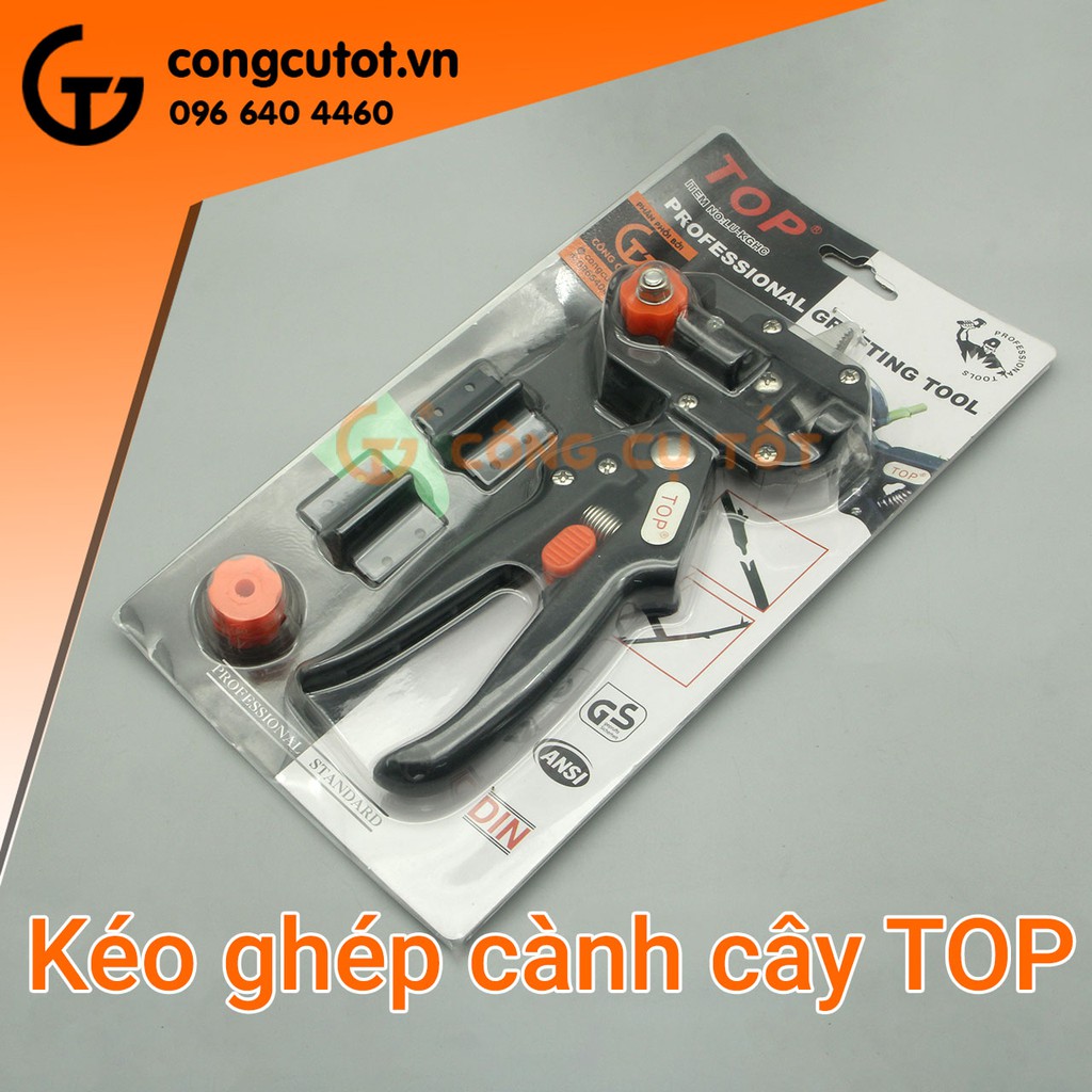 Combo kéo ghép cành cây TOP LU-KGHC và 5 cuộn băng keo ghép cây chuyên dùng