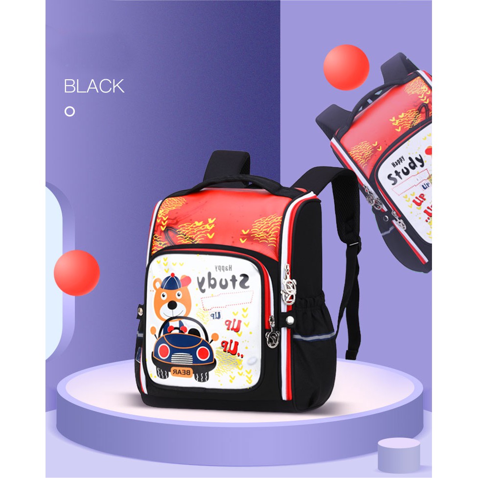 BChildren School Bags Boys Girls Primary School Backpacks Kids Cartoon Orthopedic Schoolbag Backpacks Safety/ Beg Sekolah Budak