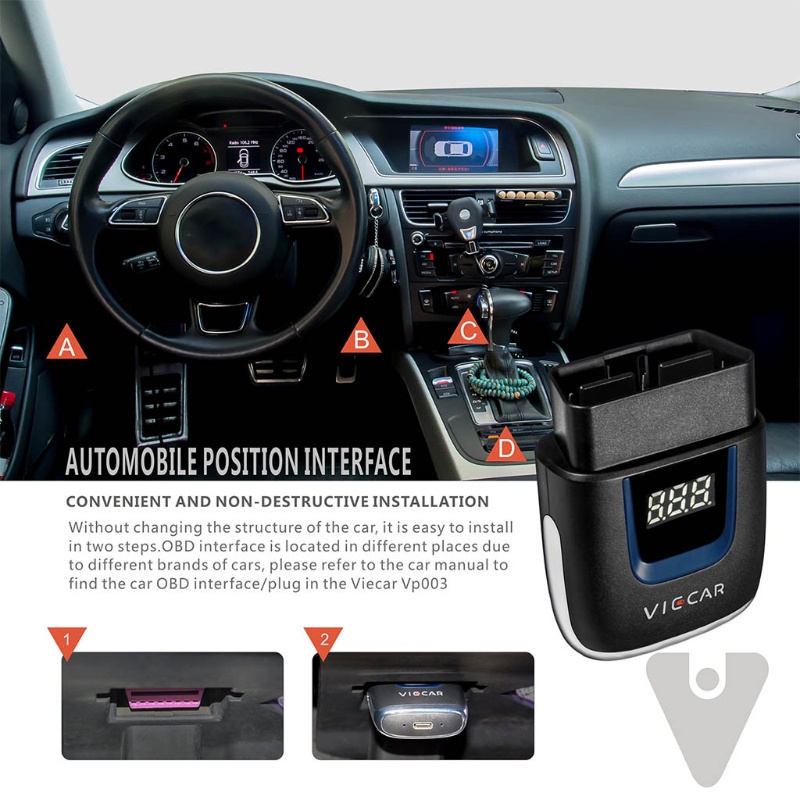 Thiết bị quét mã hóa Bluetooth 4.0 WIFI ELM 327 USB Viecar ELM 327 V2.2 PIC18F25K80 OBD2