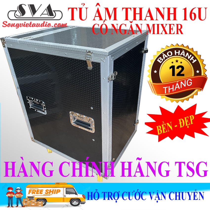 TỦ ÂM THANH 16U VN CÓ NGĂN MIXER PHỤ KIỆN TAIWAN