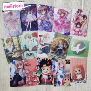BỘ 5 CARD PLASTIC ANIME (NHIỀU MẪU)