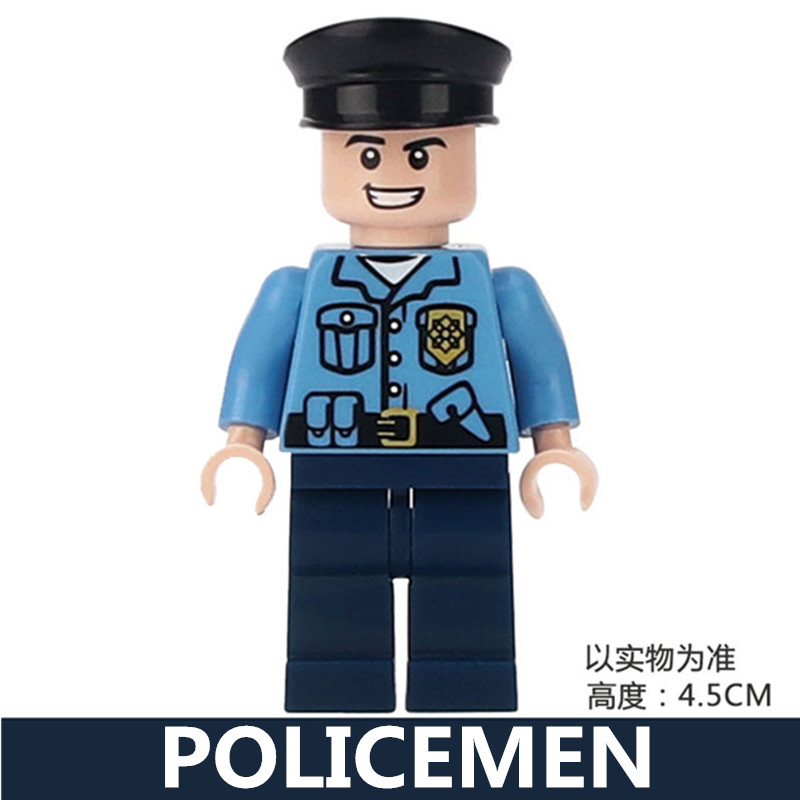 Tương thích với Lego Lắp ráp Khối xây dựng Minifigure Trẻ em Giáo dục Trí tuệ Búp bê Búp bê Cảnh sát Chú cứu hỏa Nhân vật Hoạt hình Đồ chơi