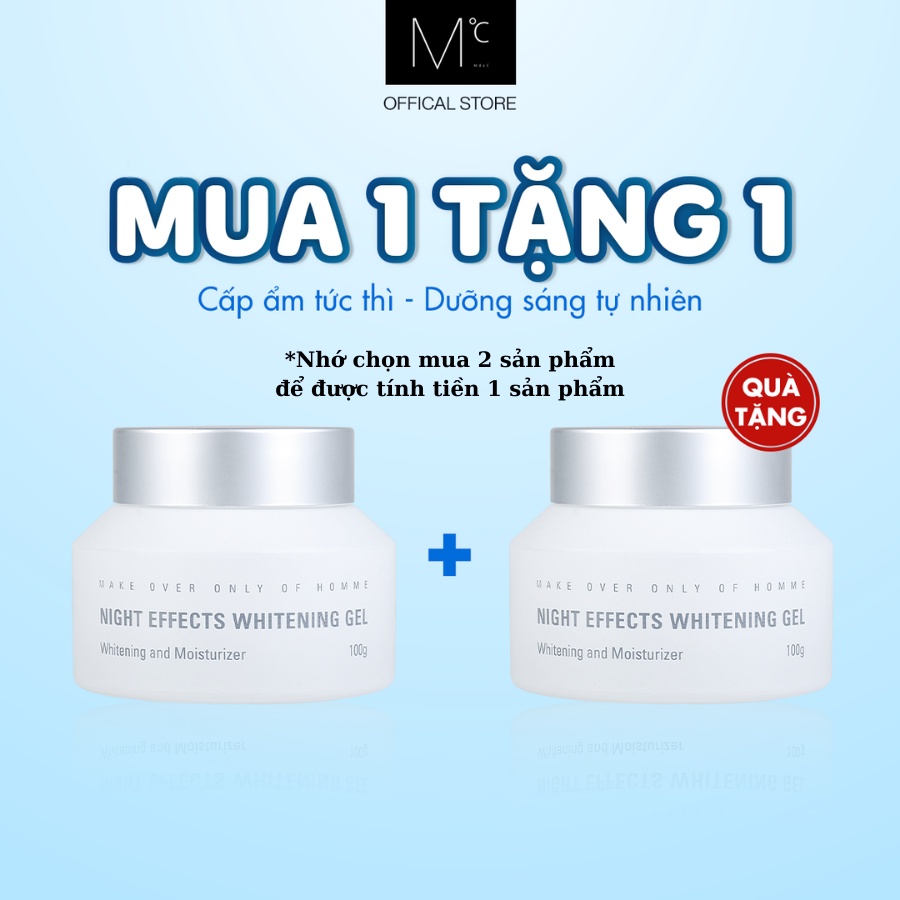 [MUA 2 TÍNH 1] Mỹ phẩm nam Kem dưỡng trắng 4 trong 1 MdoC Night Effect Whitening Gel 100g Hàn Quốc