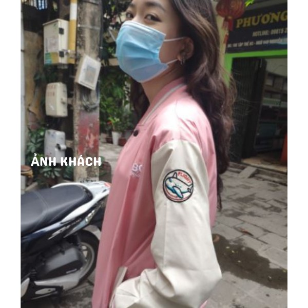 Áo khoác Bomber dù 2 lớp nam nữ thêu chữ thời trang nhiều màu | BigBuy360 - bigbuy360.vn