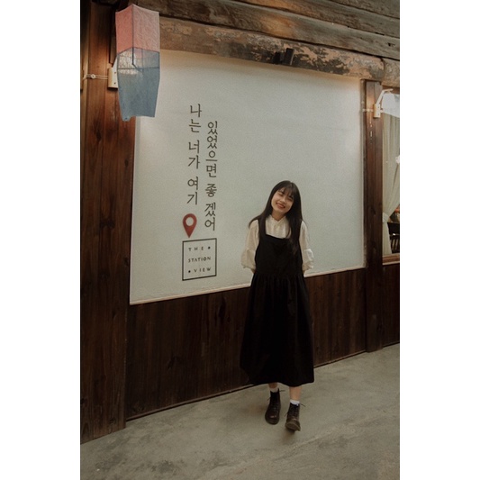 Váy yếm dáng dài - Asuka overall dress