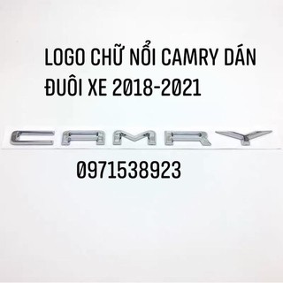 logo chữ toyota camry, 2.5, 2.0, E,Q,G dán xe toyota