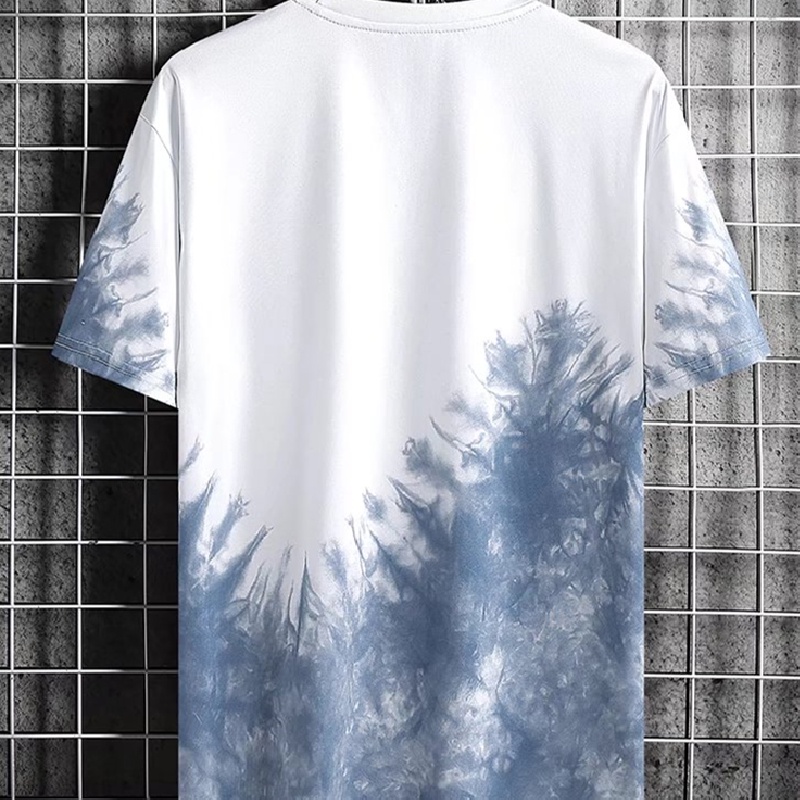 Bộ Đồ Thể Thao Áo Thun Cổ Thuyền Dáng Rộng In Họa Tiết Thời Trang Mùa Hè Hàn Quốc Cho Nam Cỡ Lớn [M-3XL]