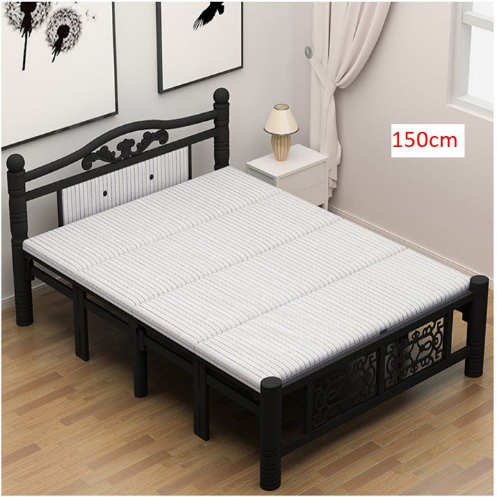 Giường xếp gọn khung sắt Grace mẫu sang trọng size 150