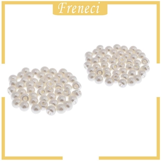 Set 100 nút ngọc trai giả màu trắng 10mm dùng trang trí quần áo